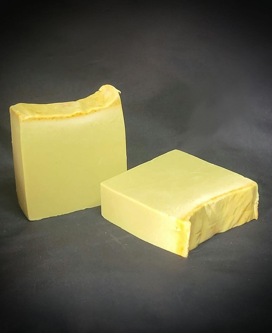 Turmeric, Tea Tree Oil, Eucalyptus Oil, & Goats Milk Soap Base