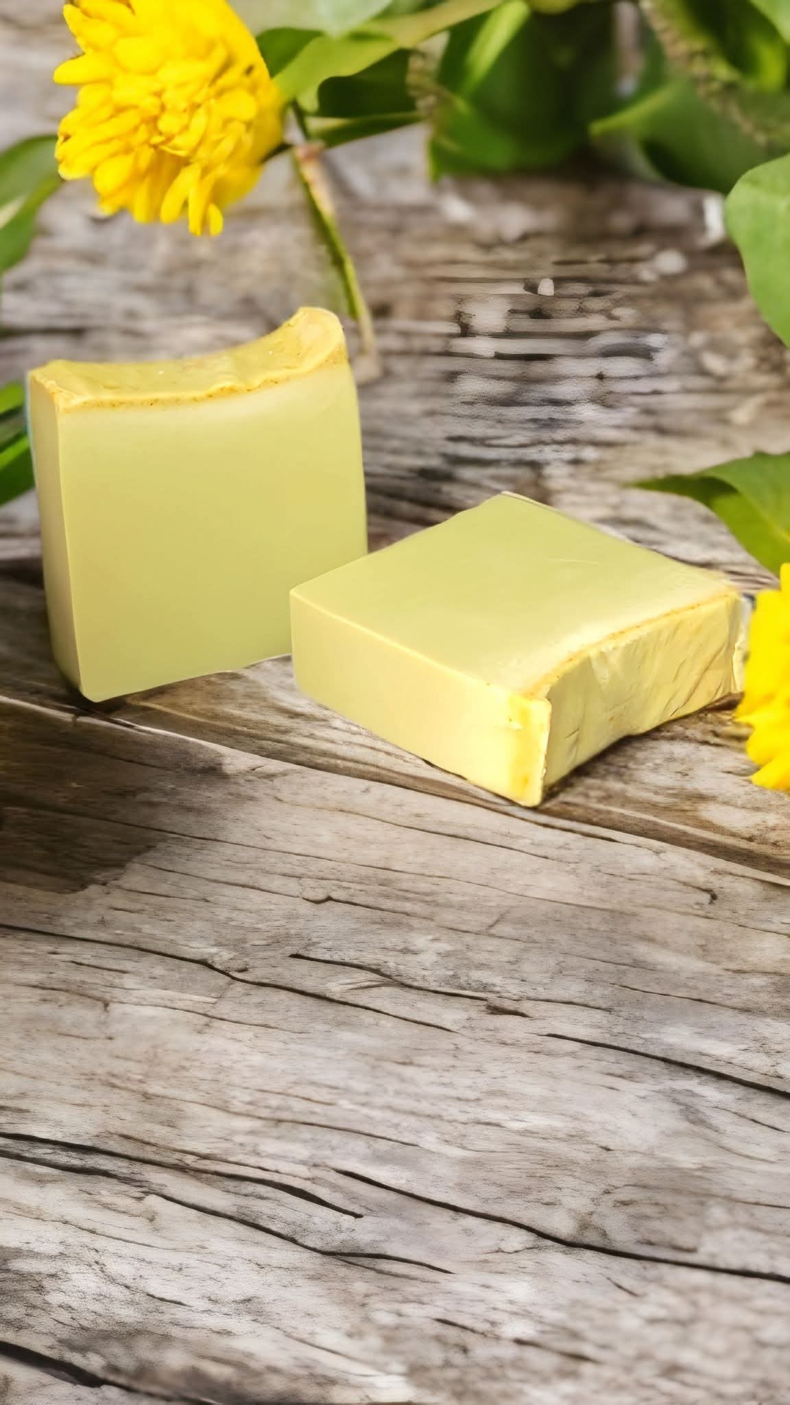 Turmeric, Tea Tree Oil, Eucalyptus Oil, & Goats Milk Soap Base